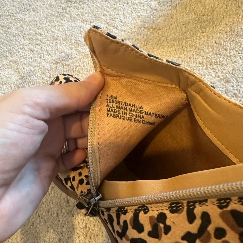 Maurice’s Tan and Black Leopard Print Boots - Picture 6 of 8